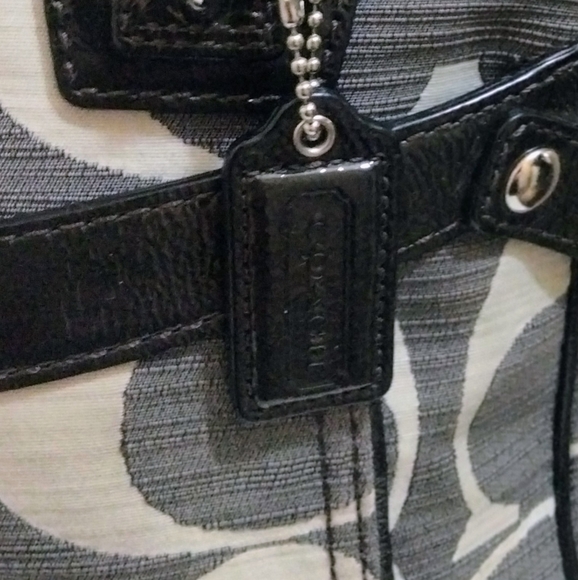 COACH Penelope Shantung Signature Satchel Handbag - Picture 12 of 16